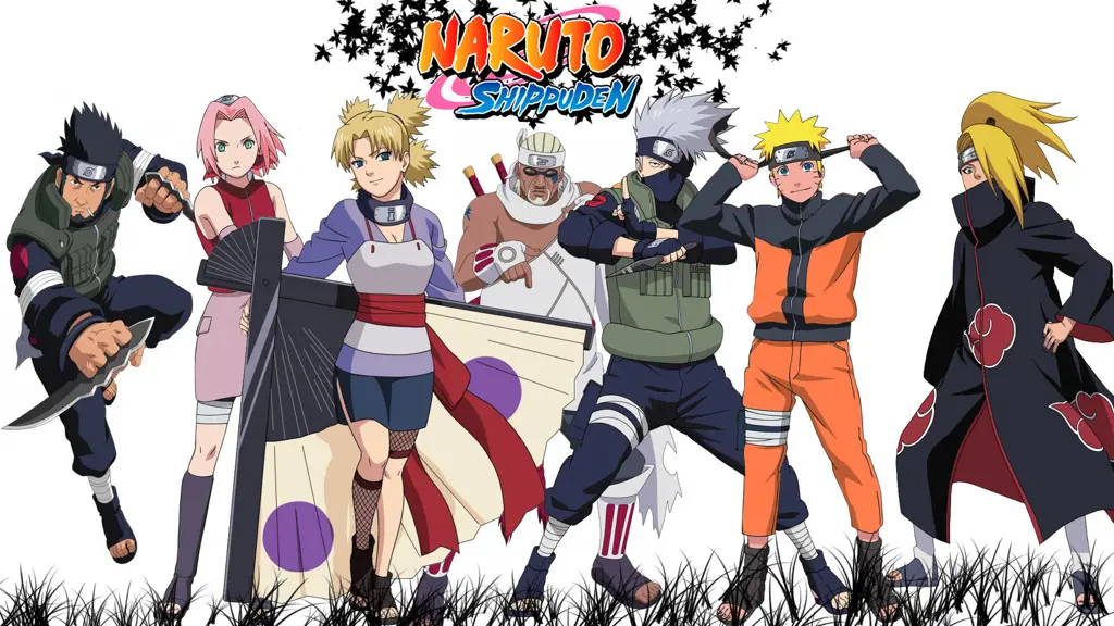 Naruto, Sasuke, Sakura, dan karakter lainnya Karakter-karakter ikonik dalam Naruto