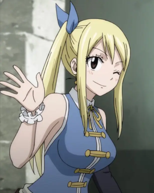Lucy, salah satu karakter utama Fairy Tail Gambar Lucy Heartfilia dari Fairy Tail