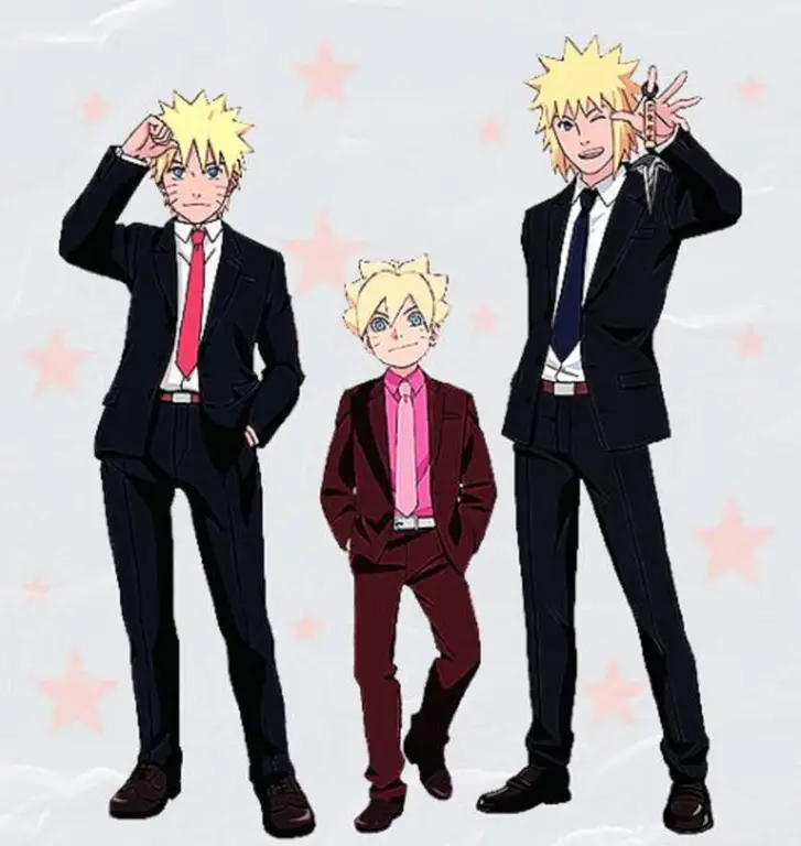Boruto dan Naruto: Dua Generasi Ninja Gambar Boruto dan Naruto bersama