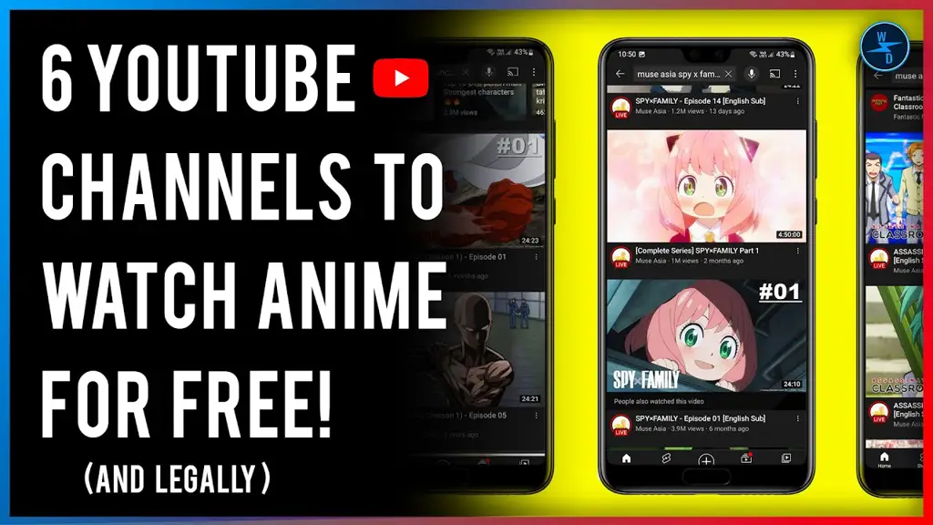 Streaming Anime di YouTube Gambar tampilan anime yang sedang streaming di YouTube