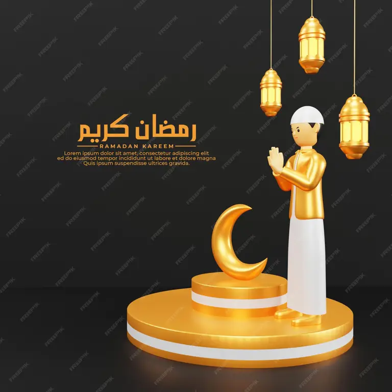 Ramadhan dan Anime Ilustrasi karakter anime merayakan Ramadhan